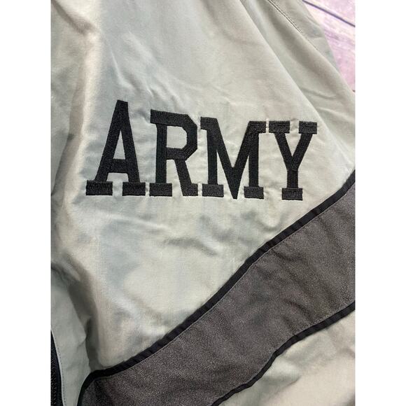 Army Jacket Men's Medium Gray Long Reflective Windbreaker 29x24 Military - Picture 10 of 12